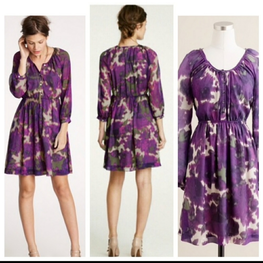 Purple Silk Dress